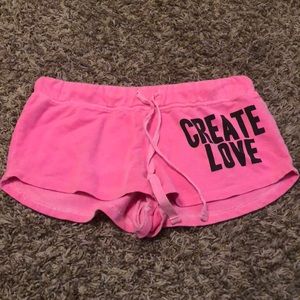 Pink Forever 21 PJ Shorts
